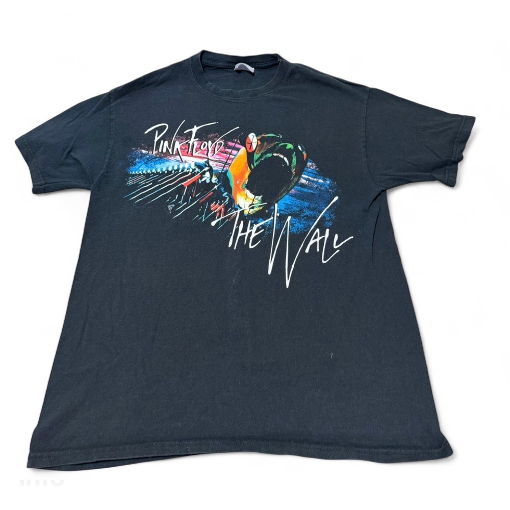 Vintage Pink Floyd The Wall T Shirt Hanes Heavyweight Black Graphic Tee 90s